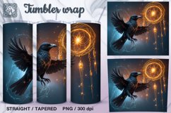 Raven Tumbler Sublimation, 20 oz Tumbler Wrap Product Image 1
