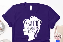 Voting like a girl since 1920 - Women Empowerment EPS SVG Product Image 3