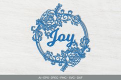 Floral Joy Papercut SVG Product Image 1