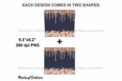 Pink Glitter 20oz Skinny Tumbler Design Sublimation PNG Product Image 3