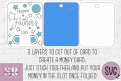 Fathers day Money card | Paper cutting | Money card SVG Product Image 3