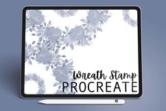 Wreath Stamp Brush - Procreate Brush Product Image 1