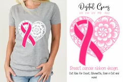Breast cancer survivor, heart SVG / DXF / EPS / PNG file Product Image 1