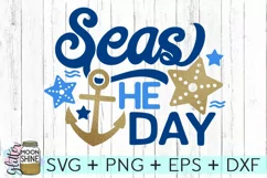 Seas The Day SVG DXF PNG EPS Cutting Files Product Image 2
