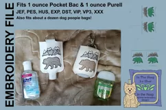 ITH Bear Silhouette Hand Sanitizer Holder - Key Fob Product Image 2