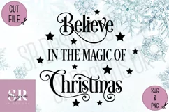Believe in the magic of christmas bauble| vinyl cutting | Product Image 7