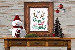 Christmas Countdown SVG Cut File - Deer Antlers SVG File Product Image 3