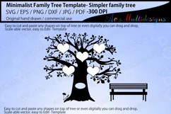 Minimalist family tree template / simpler family tree Product Image 5