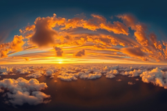 Sunrise With Clouds Background Product Image 1