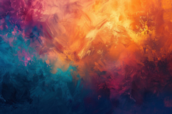 Abstract Painting with Vibrant Blue Background Wallpaper Product Image 1