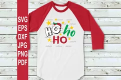 Christmas SVG | Hohoho Stars - svg, eps, png, jpg, pdf, dxf Product Image 2