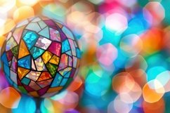 Stained Glass Ball Background Wallpaper Product Image 1