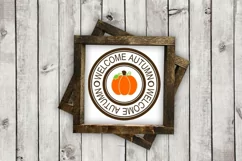Autumn Stamp cut File - Thanksgiving SVG DXF EPS AI PNG Product Image 4