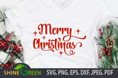 Merry Christmas SVG - Arabesque, Round Ornament Product Image 3