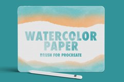Watercolor Paper Procreate Brush Product Image 1