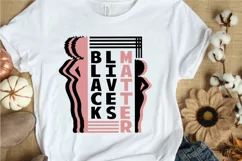 Black Lives Matter SVG PNG EPS DXF Black Woman SVG Cut Files Product Image 2