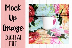 Mug on Floral Background Mock Up Product Image 1