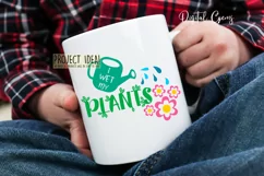 I wet my plants, Gardening SVG / EPS / DXF / PNG Files Product Image 2