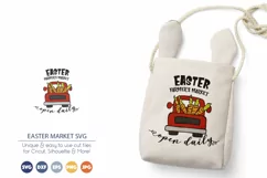 Easter Truck SVG | Farmer's Market SVG | Carrots SVG Product Image 1