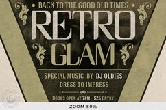 Retro Glam Flyer Template V4 Product Image 7