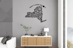 New York Mandala SVG File - Home is Where the Heart Is SVG Product Image 3