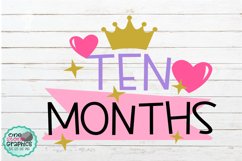 ten months svg,months,baby svg,crown svg Product Image 1