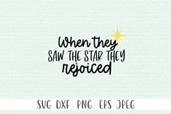 When They Saw The Star They Rejoiced SVG - Matthew 2 10 Product Image 2