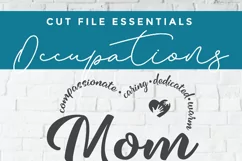 Mom svg - a mother's day SVG with mom heart shape Product Image 2