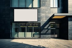 Commercial Aluminium Building Fascia Logo Signage Mockup Product Image 1
