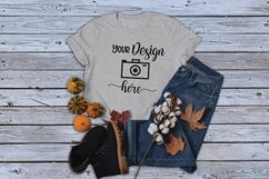 Fall T-shirt Mockup Bella Canvas Product Image 1
