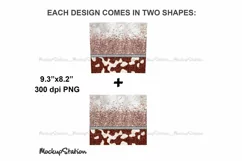 Western Cowhide 20oz Skinny Tumbler Sublimation Design PNG Product Image 3