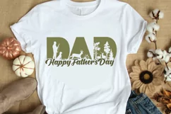 DAD SVG PNG DXF EPS Files Father's Day SVG Dad Hunter SVG Product Image 4