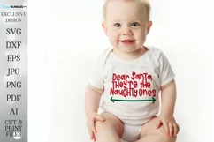 Dear Santa They're The Naughty Ones - Christmas Design Product Image 1