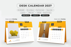 Modern desk calendar template