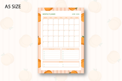 Peach Monthly Planner Template for June 2026 Product Image 2
