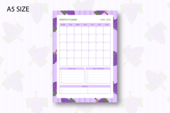 Grapes Monthly Planner Template for June 2026 Product Image 2