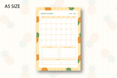 Pineapple Monthly Planner Template for June 2026 Product Image 2