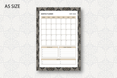 Monthly Planner Template for May 2026 with ogee pattern Product Image 2