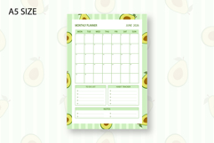 Avocado Monthly Planner Template for June 2026 Product Image 2