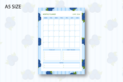 Blueberry Monthly Planner Template for June 2026 Product Image 2