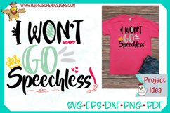 I won&#039;t go speechless Product Image 1