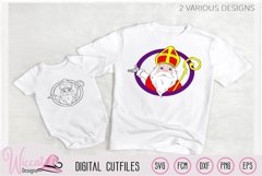 Sinterklaas cartoon shirt SVG, 5 december feest SVG Product Image 1