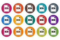 Set Of File Format Icons Product Image 1