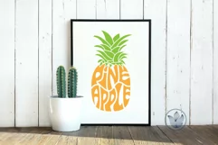 Pineapple Cut File | Fruit Word Art Product Image 3