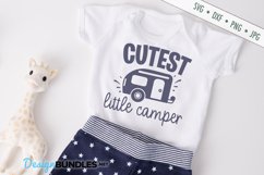 Cutest Little Camper SVG | Camping Outdoor SVG Product Image 1