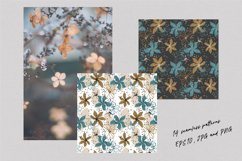 Abstract flowers - set of seamless patterns Product Image 2