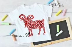 Goat, Chinese new year SVG / DXF / EPS / PNG files Product Image 5