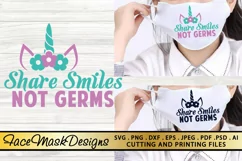 Mask SVG PNG EPS DXF Face Mask SVG Mask Design SVG Cut File Product Image 1