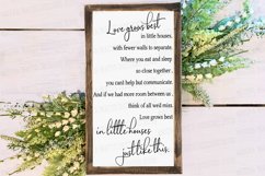 Love Grows Best In Little Houses Just Like This - Cut File Product Image 1