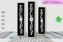 Trick or treat svg, halloween wood sign svg Product Image 1